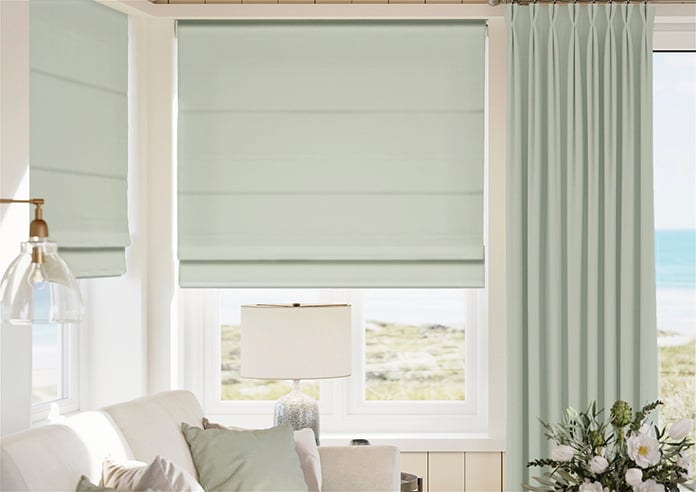 Astoria, Tundra Blue - Twist&Fit Roman Blind - Image 3